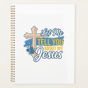 Agenda Déjame contarte sobre mi camiseta cristiana de Jes