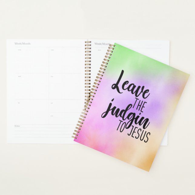 Agenda Dejar El Juicio A Jesus Planner (Demostración)
