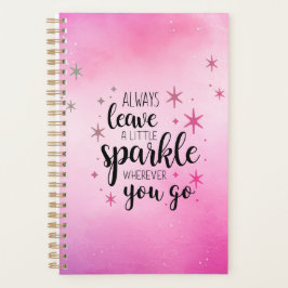 Agenda Dejar un poco de brillo mágico rosado