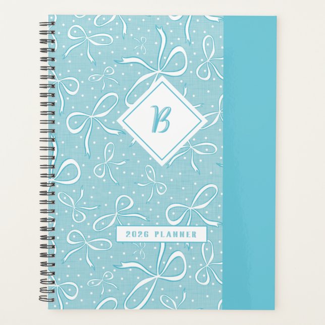 Agenda Delicados arcos de coqueta azul (Anverso)