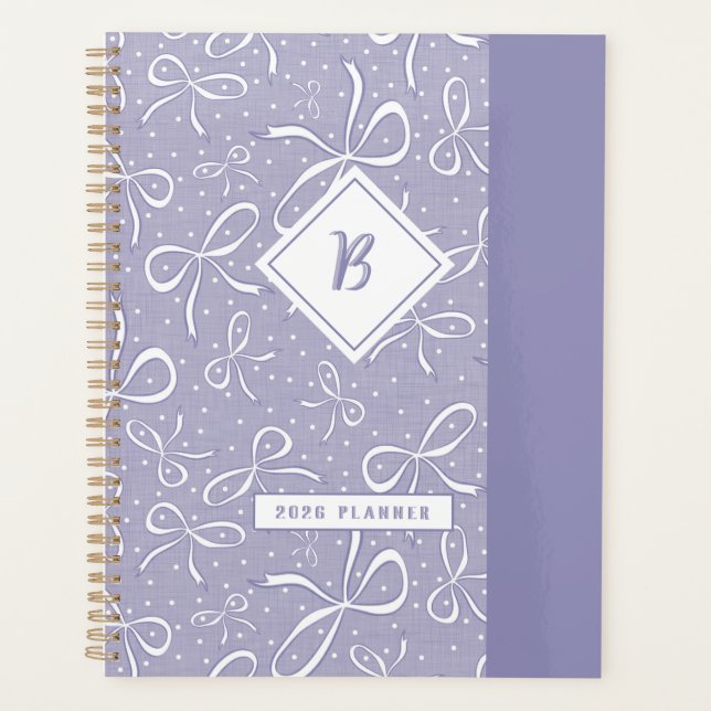 Agenda Delicados arcos de coqueta púrpura (Anverso)