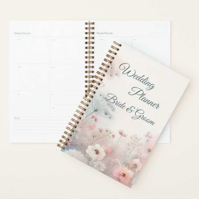 Agenda Delicate Queen Anne's Lace Wedding Planner (Demostración)