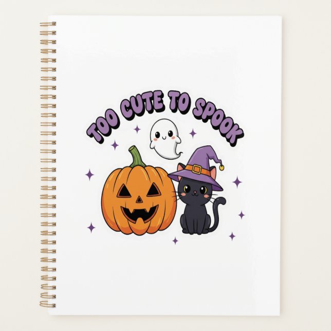 Agenda Demasiado Lindo para Asustar Halloween (Anverso)