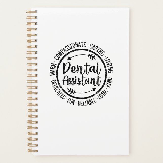 Agenda Dental Assistant Dentista Higienista Dentista Vint (Anverso)