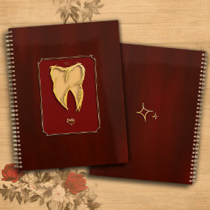 Agenda Dentista Dorado Ayudante Dental Elegante regalo