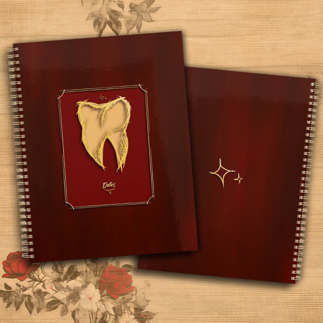 Agenda Dentista Dorado Ayudante Dental Elegante regalo (Subido por el creador)