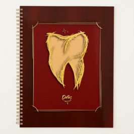 Agenda Dentista Dorado Ayudante Dental Elegante regalo