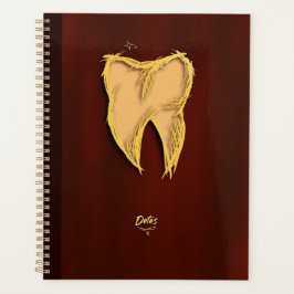 Agenda Dentista Dorado Ayudante Dental Elegante regalo