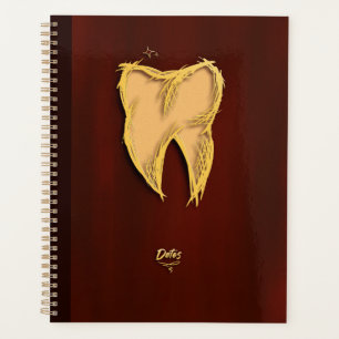 Agenda Dentista Dorado Ayudante Dental Elegante regalo