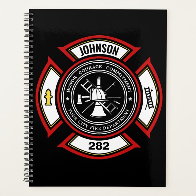 Agenda Departamento de Bomberos AÑADIR NOMBRE Insignia pa (Anverso)