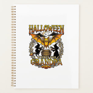 Agenda Deseos de Halloween Abuelo Murciélago Caldero de B