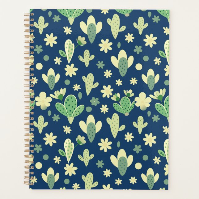 Agenda Desert Cactus & Succulent Pattern (Anverso)