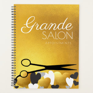 Agenda Designación de peluquero estilista tijeras de imit