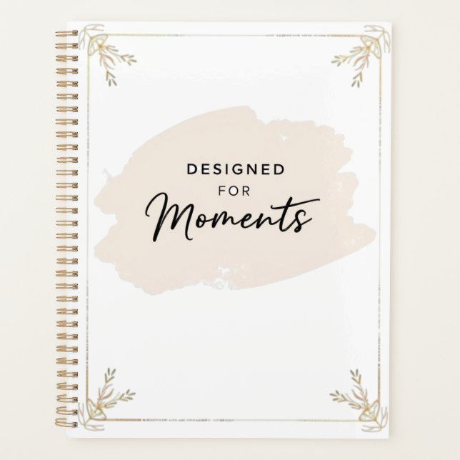 Agenda Designed for Moments – Elegant Pastel Daily (Anverso)