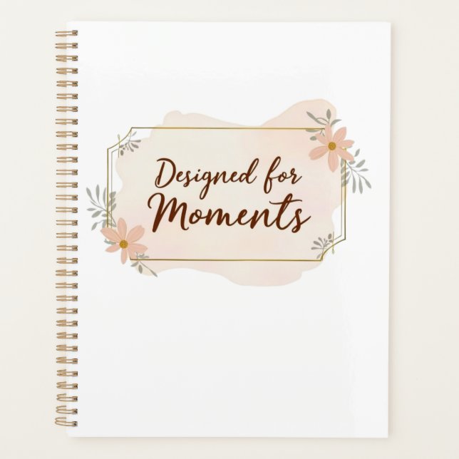 Agenda Designed for Moments – Soft Watercolor Daily (Anverso)