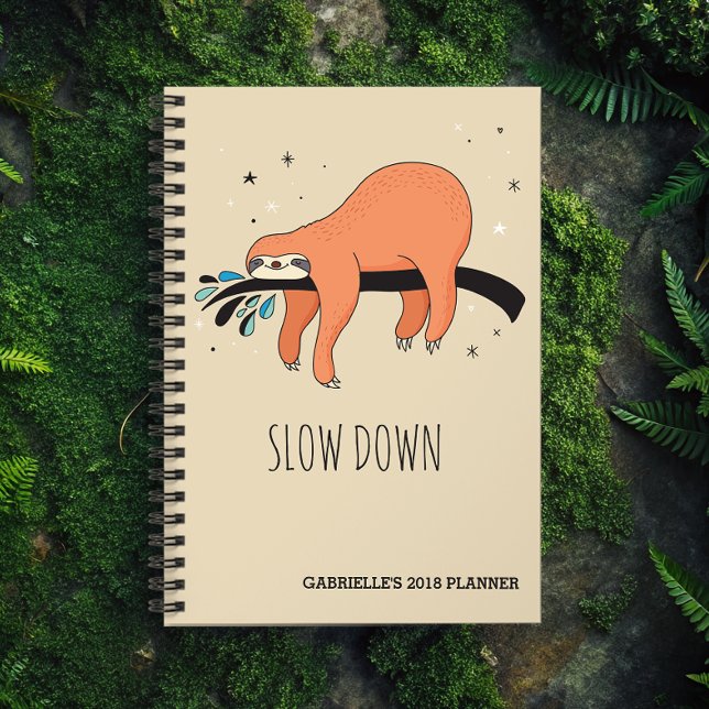 Agenda Despacio - Graciosa Sloth (Stay chill and on top of everything with this sloth planner. )