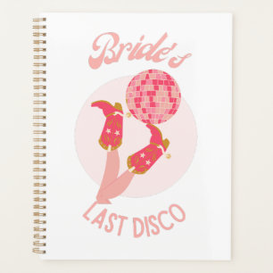 Agenda Despedida de soltera Retro de los 70 de la Novia e