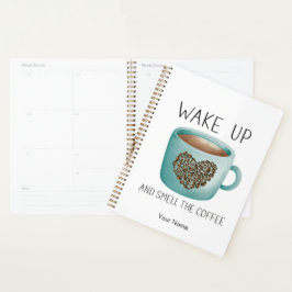 Agenda Despertar Huele el Café - Acuarela Granos de Café