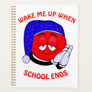 Agenda Despiértame cuando la escuela termine la emoji gra