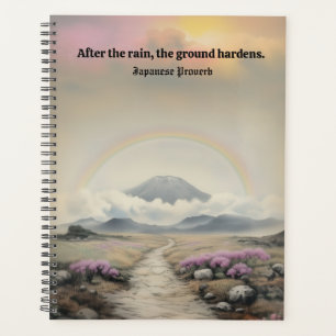 Agenda Después de la lluvia (arte paisajístico de acuarel