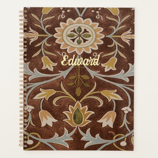 Agenda Detalle Art Nouveau de las flores de Morris (Anverso)