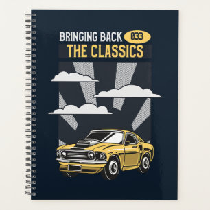 Agenda Devolver el coche clásico del músculo retro