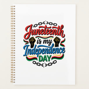 Agenda Día de la Independencia de Juneteenth Diseño de ca