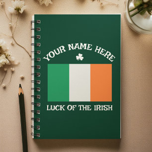 Agenda Día de San Patricio Bandera de Irlanda Nombre Pers