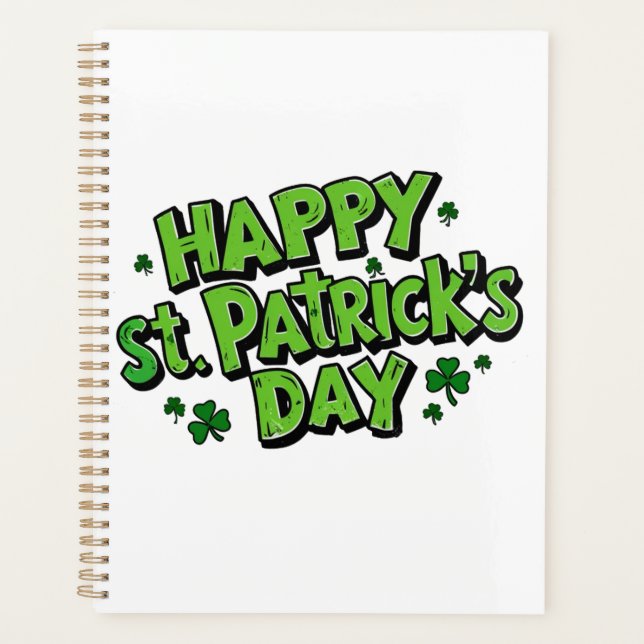 Agenda Día de San Patricio, día de Patrick  (Anverso)