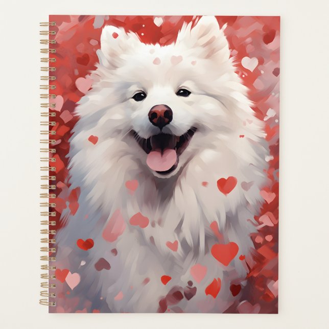 Agenda Día de San Valentín Samoyed (Anverso)