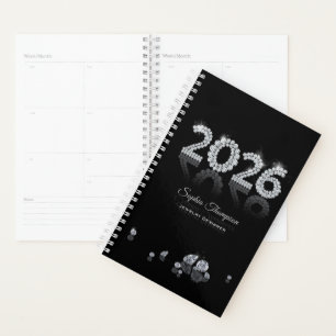 Agenda Diamantes Brillantes de Lujo Joyería Año Nuevo 202