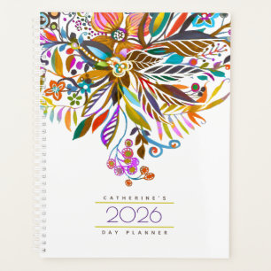 Agenda Diaria Floral Fantasy 2026