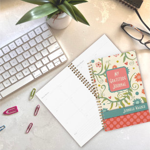 Agenda Diario de Gratitud bonito Flagonfly Gratitude