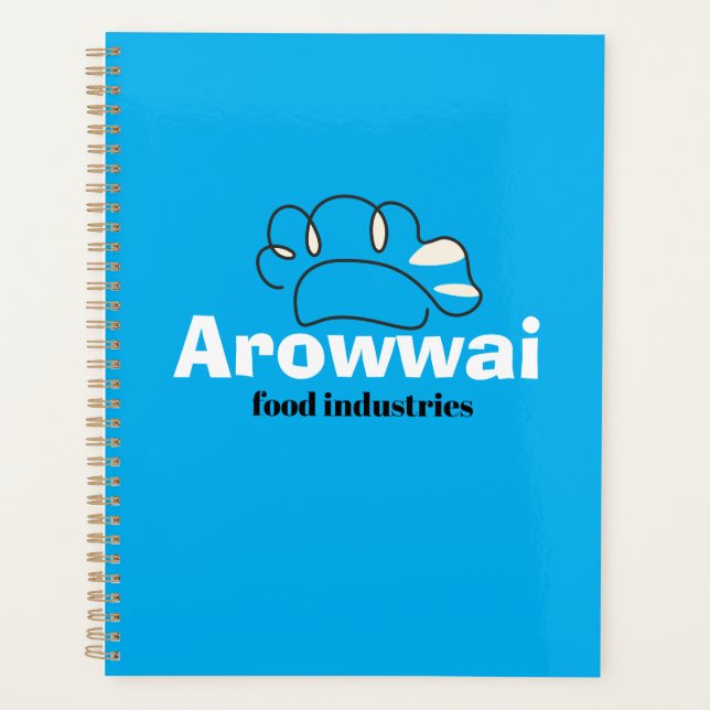 Agenda Diario de Marca Comercial de Negocio de Alimentos  (Anverso)