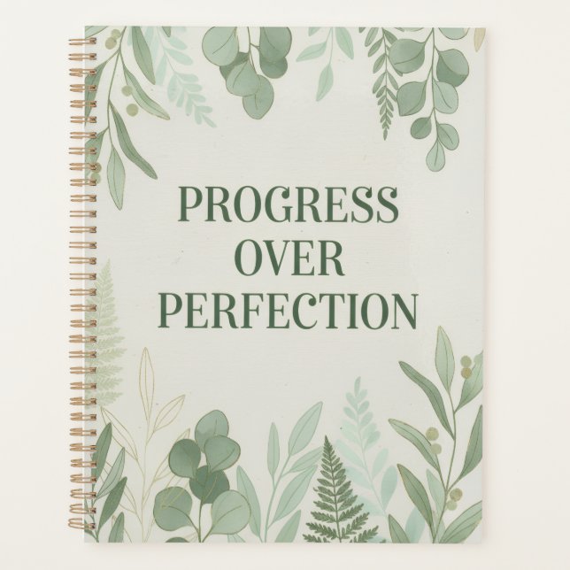 Agenda Diario de progreso sobre perfección (Anverso)