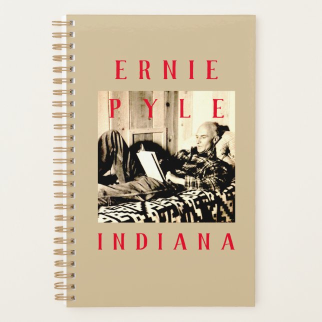 Agenda Diario del bloc de notas Ernie Pyle Planner (Anverso)
