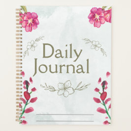 Agenda "Diario Diario" | Floral Rosa Delicada 