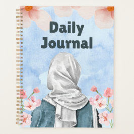 Agenda Diario Elegante de Hijab Acuarela "Diario Diario"