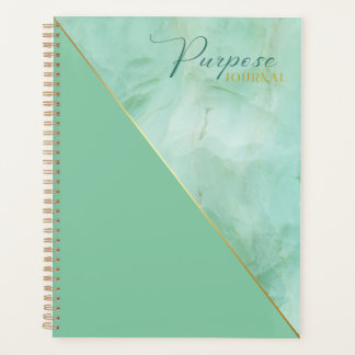 Agenda Diario elegante de propósito de mármol Jade