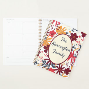 Agenda DIARIO familiar bohemio personalizado