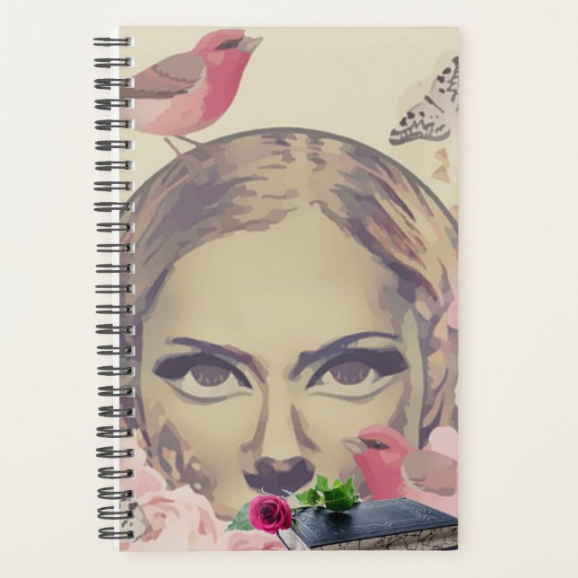 Agenda Diario "Mis pensamientos" del libro Birds Butterfl (Anverso)