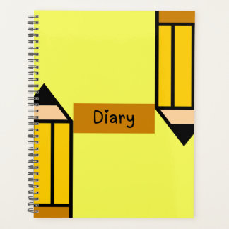 Agenda Diario para Niños con Lápices Coloridos