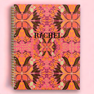 Agenda Diario Personalizado del Boho Rosa