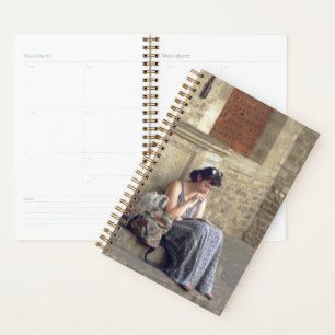 Agenda Diario "Woman Summer Day Leyendo en Florencia"