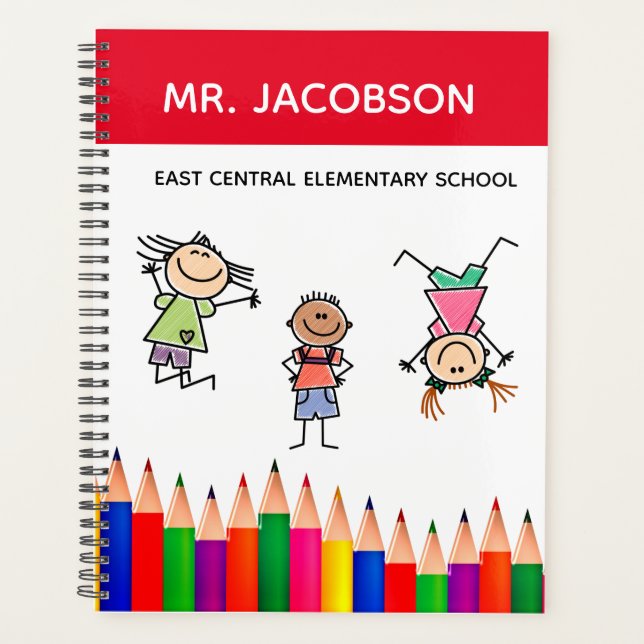 Agenda Diarios de profesores de escuela primaria (Anverso)