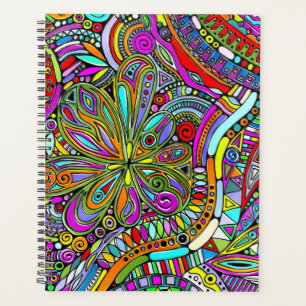 Agenda Dibujando Arte de Fantasía - Flores Abstractas 1