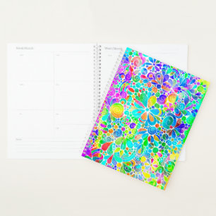 Agenda Dibujando Arte de Fantasía - Flores Abstractas 2