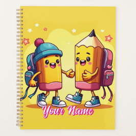 Agenda Dibujo animado lindo de vuelta al cole