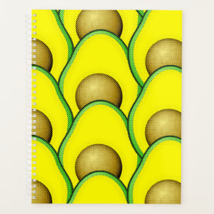 Agenda Dibujo de aguacate estilo vintage