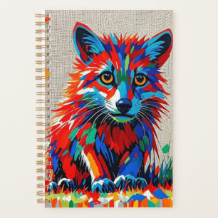 Agenda Dibujo de arte animal abstracto de Puppy Expressiv